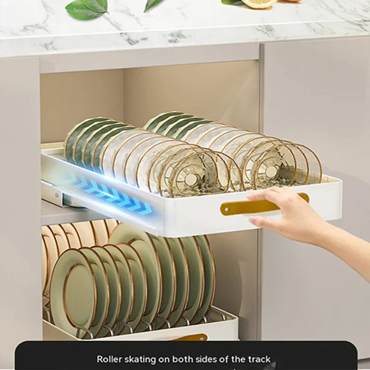 BowLift | Stainless Store Kitchen Cabinet Pull-Out Sliding Organizer