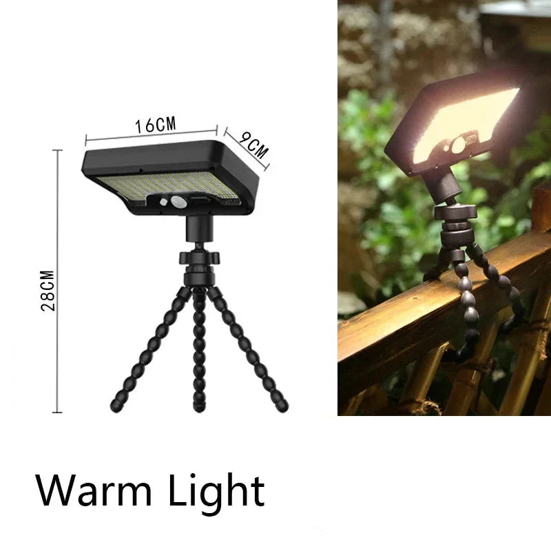 BowLift | Flexible Tripod Solar Powered Motion Sensor Outdoor Light