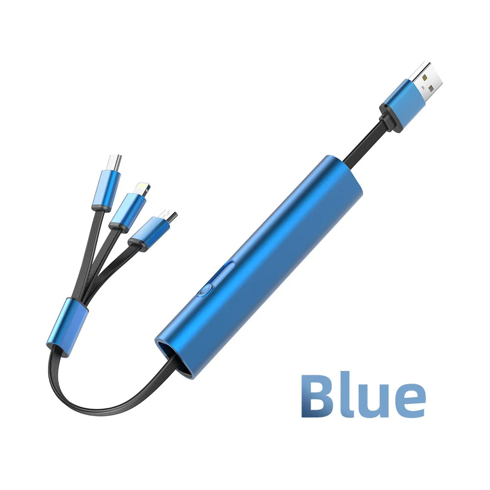 BowLift | 3in1 Metal Anti-Scratch Fast USB Smart Charging Cable