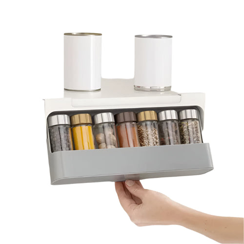 Adhesive Herb Organizer – Sleek Kitchen Storage Solution Bowlift
