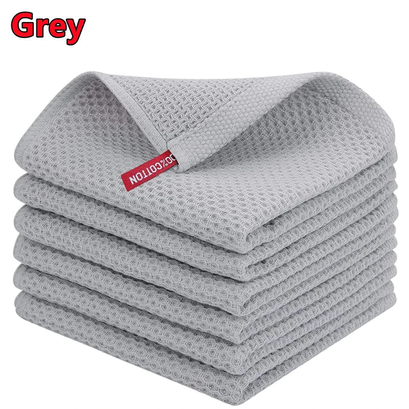 BowLift | EcoWaffle Dish Towel | 100% Cotton | Absorbent & Quick-Drying | Honeycomb Design