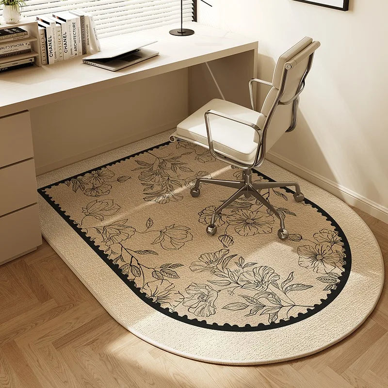 Round Office Chair Mat with Non-Slip Backing