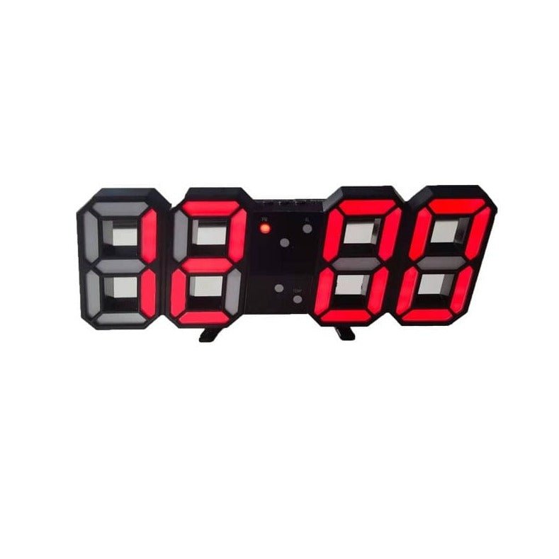 BowLift | LumiSync 3D LED Wall Clock – Modern Digital Clock with Dimmer Lighting