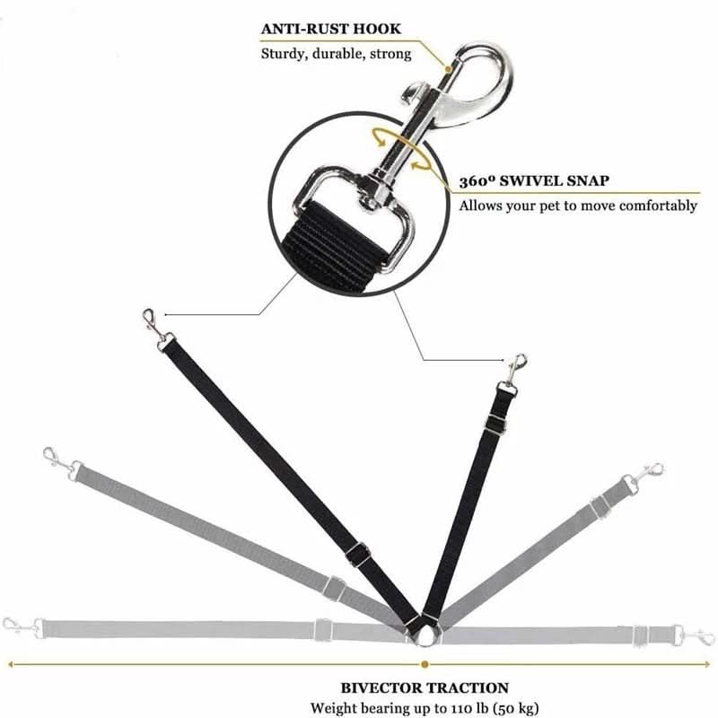 BowLift | Adjustable seat belt for dogs in the car