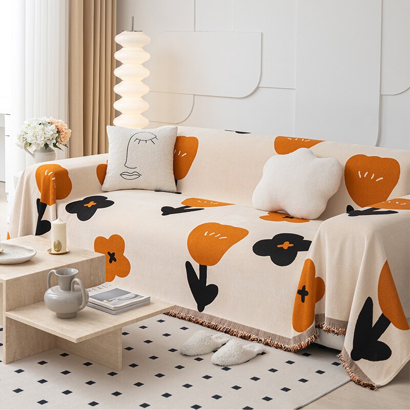 BowLift | Floral Blossom Non-Slip Modern Sofa Cover