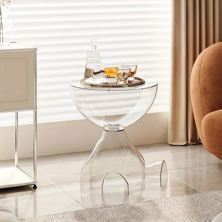 BowLift | Space-saving Plastic Side Table