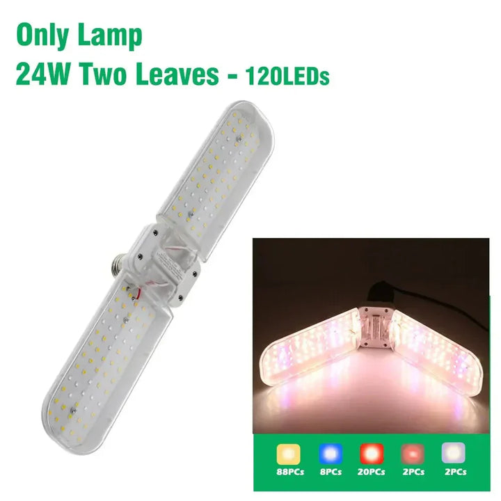 BowLift | Floriva Plant Lamp | Foldable Wing Design | Full Spectrum LED | 24W 36W 48W | E27 Socket