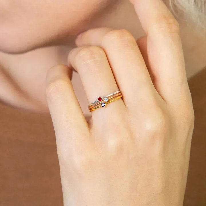 BowLift | Dainty Birthstone Ring