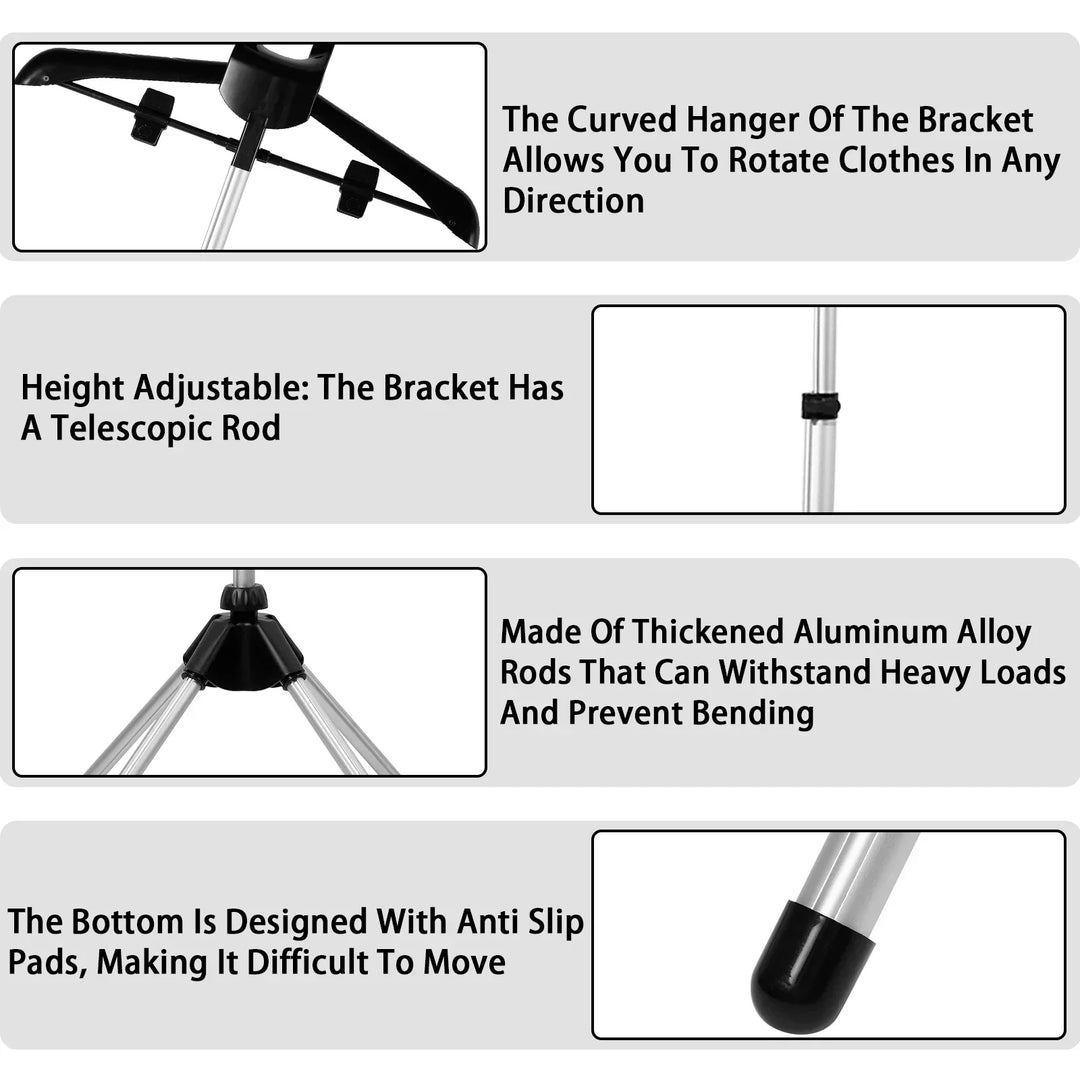 Adjustable Telescopic Garment Steamer Stand – Foldable & Portable | Bowlift