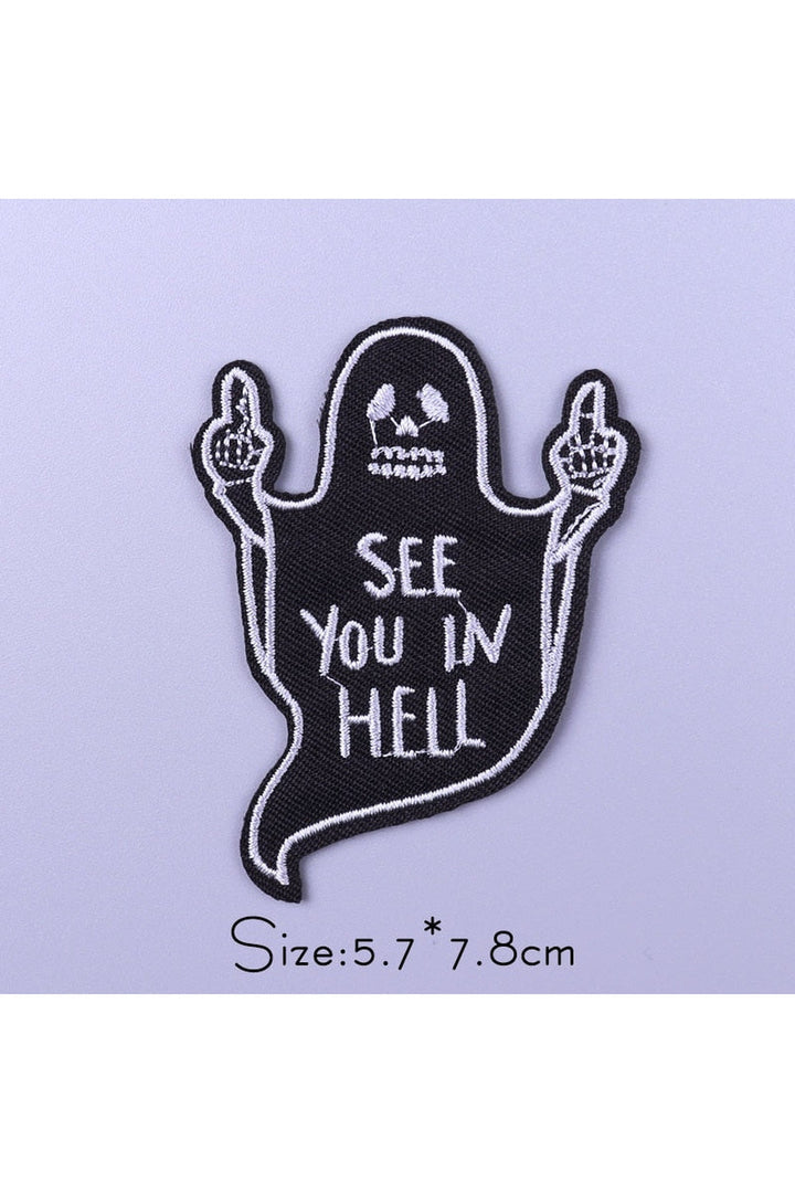 Punk Style Embroidered Patches | Bowlift