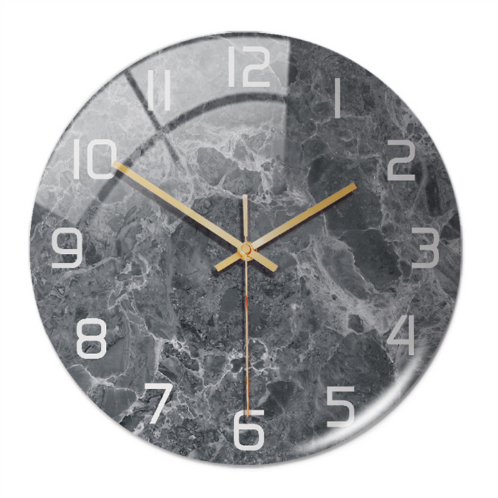 BowLift | Stylish Marble Wall Clock with Silent Mechanism
