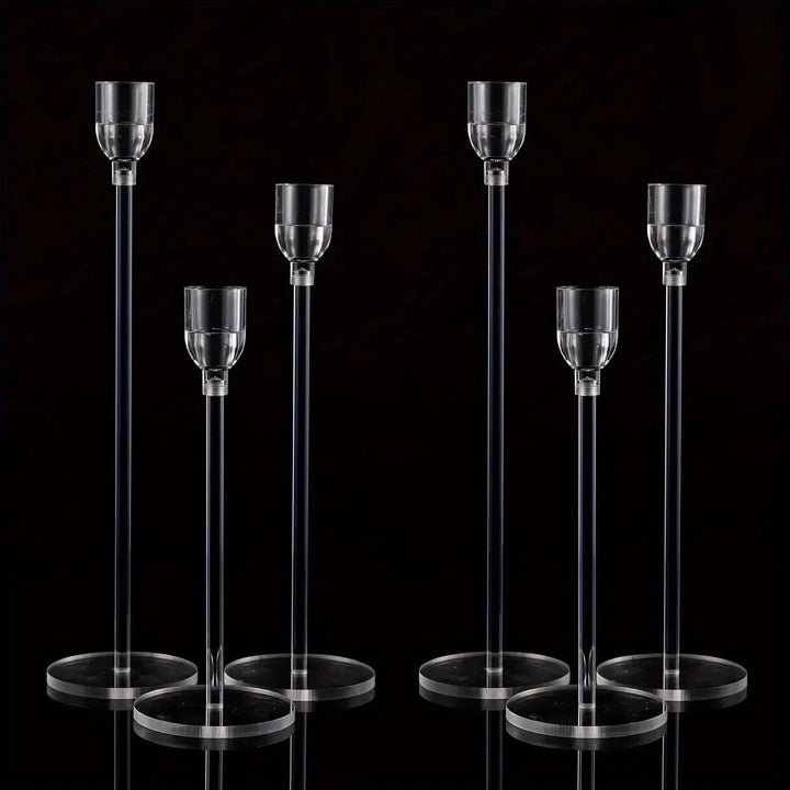 BowLift | LumenAcry Acrylic Candle Holder Set (3-piece)