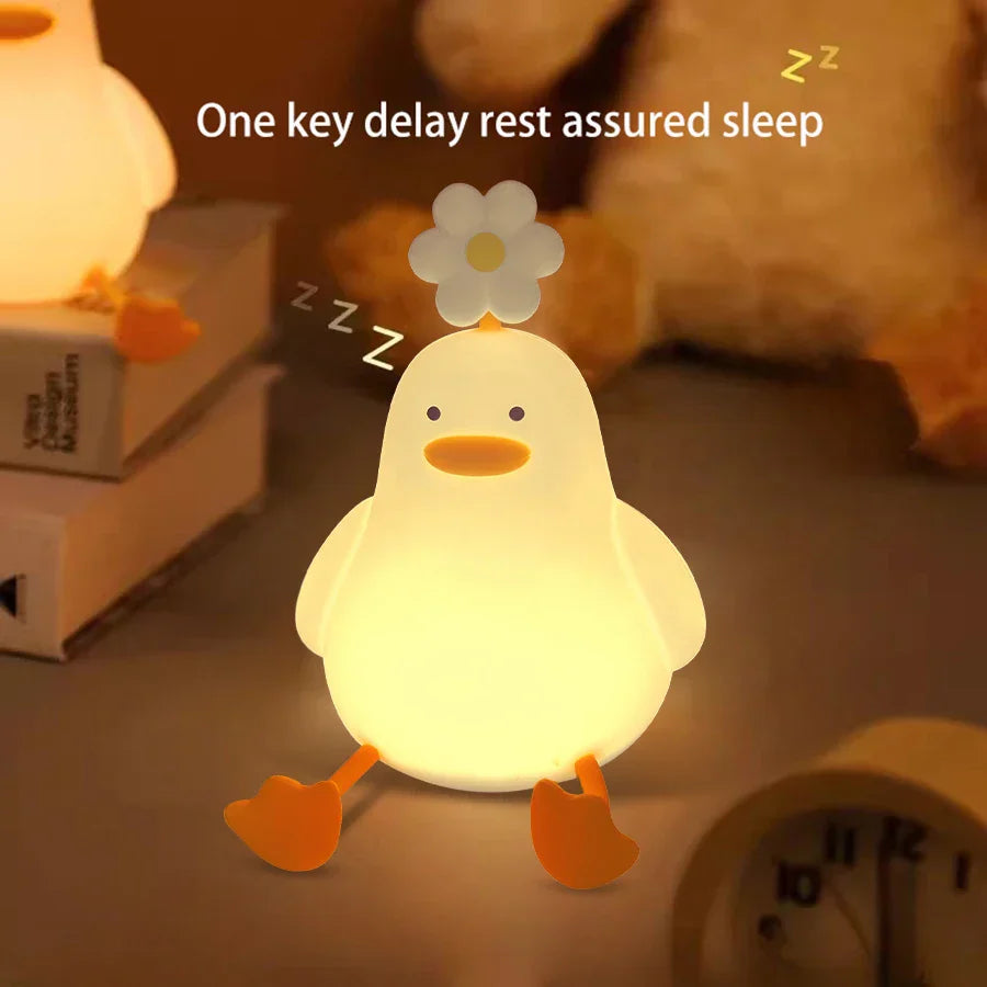 BowLift | Cute Flower Duck Phone Holder Night Lamp