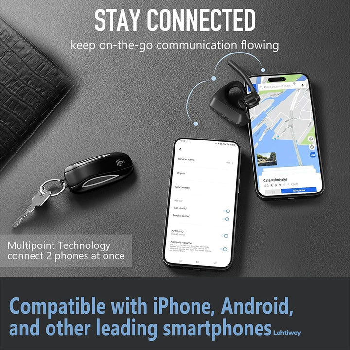 BowLift | Noise-Cancelling Bluetooth Headset with Dual Microphones – Orivo