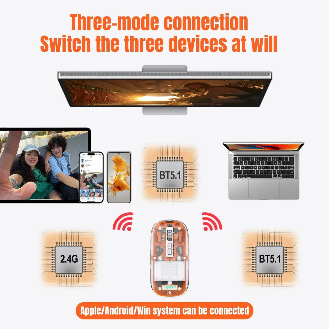 BowLift | Transparent Wireless Bluetooth Mouse
