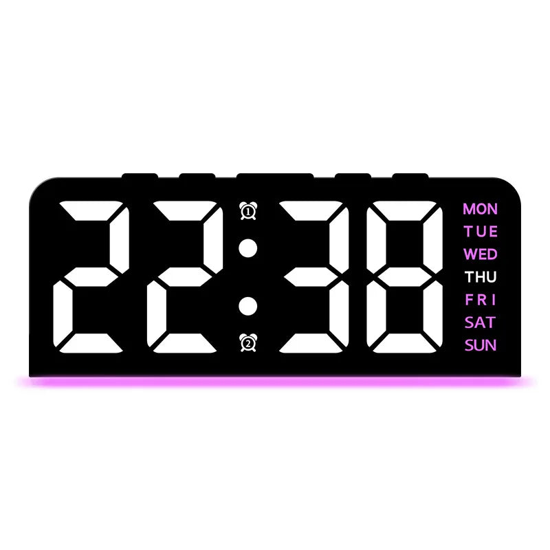 BowLift | Modern LED All Week Display Night Lamp Alarm Clock