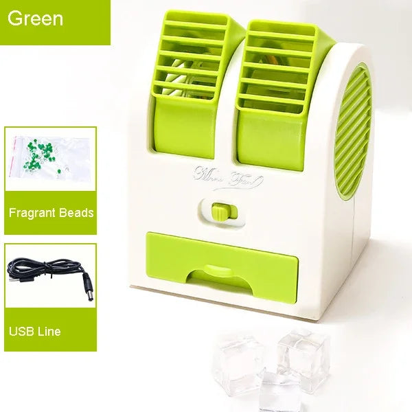 BowLift | Dual-Outlet Turbo Cooling Desk Humidifier Fan