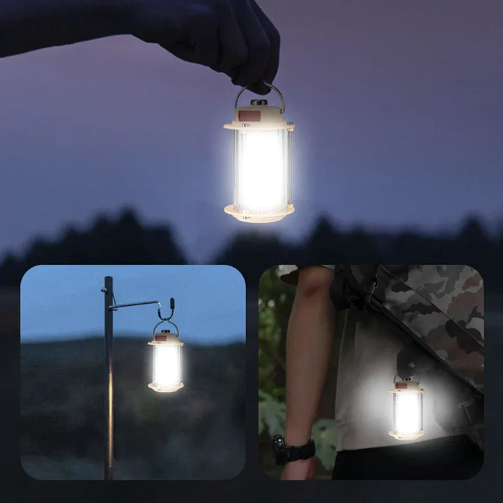 BowLift | Portable Rechargeable Dimmable Hanging Tripod Flashlight Lantern
