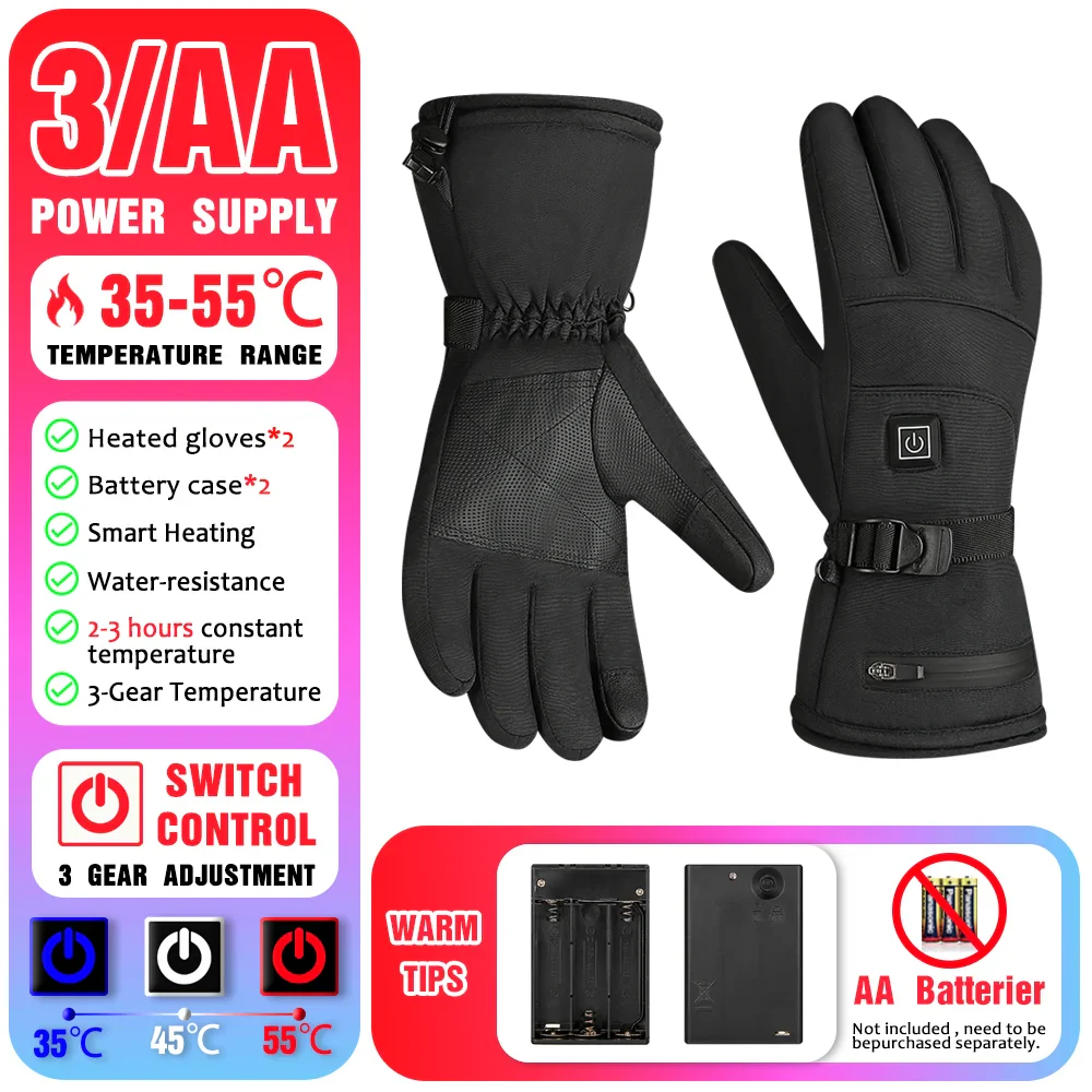 BowLift | Non-Slip Waterproof Winter Heated Gloves