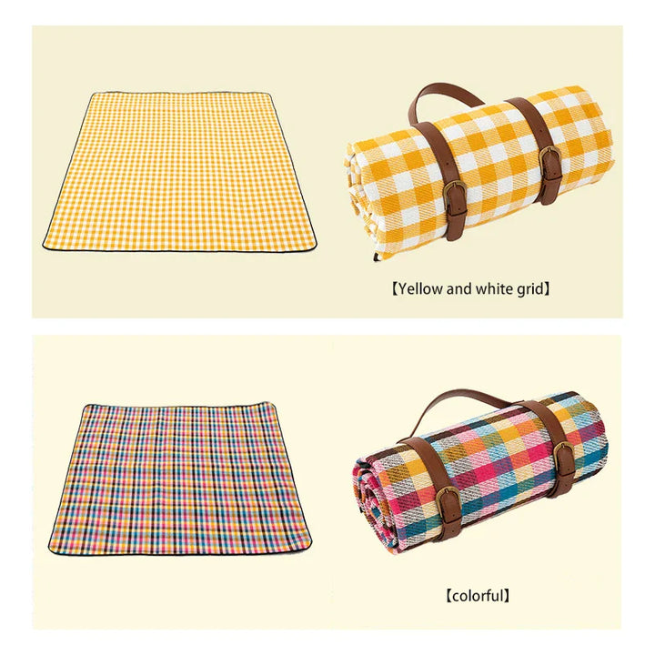 BowLift | Outdoor Plaid Picnic Blanket | Waterproof Foldable Mat