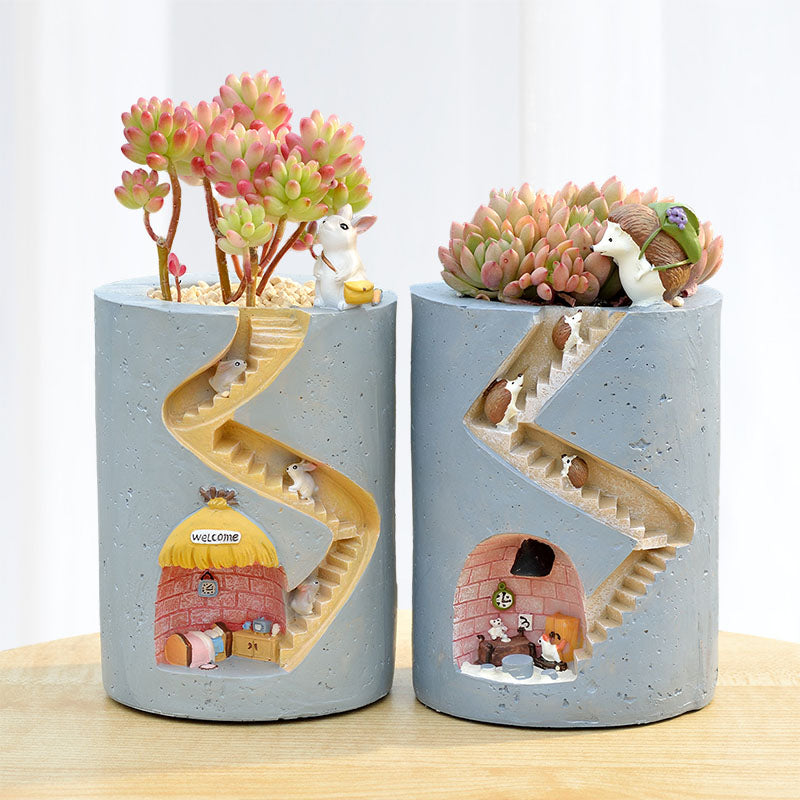 BowLift | Fantastic Fusion: Unique Artistic Resin Flower Pots