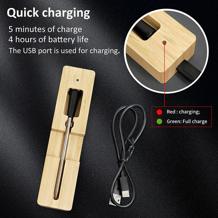 BowLift | Wireless Meat Thermometer – Perfect Steaks, BBQ, Fish, or Turkey Made Easy