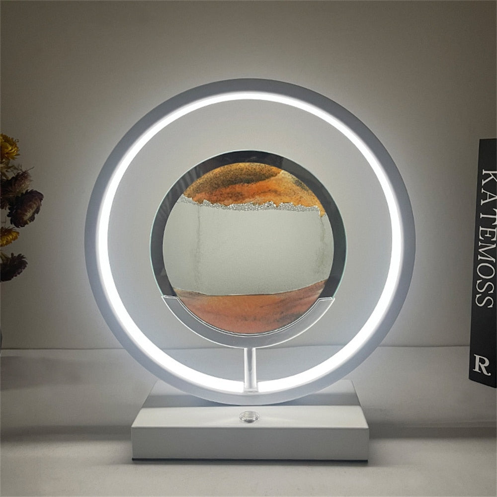 BowLift | 3D LED Flowing Sand Art Table Lamp