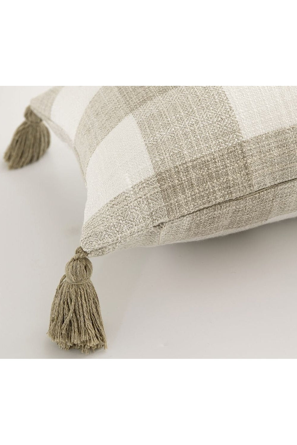 White Tassel Pillow Cover | Bowlift