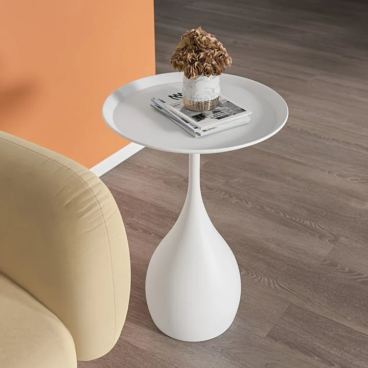 BowLift | Mobile Round Side Table with Light Luxury Mini Design for Sofa or Bed