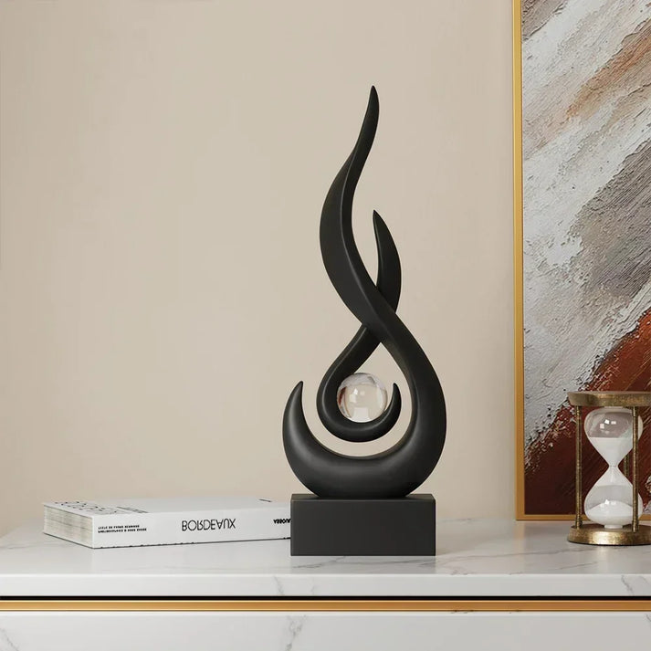 FlowSphere decorative sculpture - elegant room design Bowlift