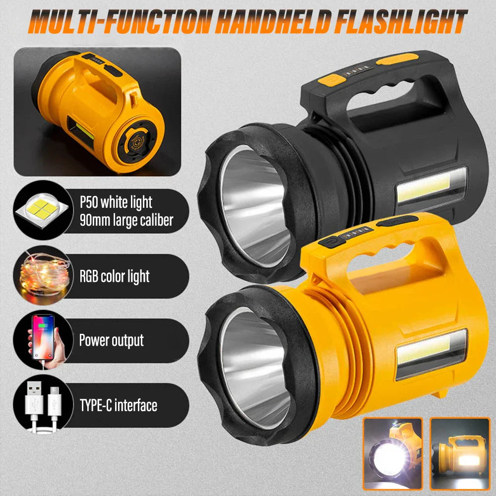 BowLift | High Power Handheld Rechargeable Multifunctional Portable Flashlight