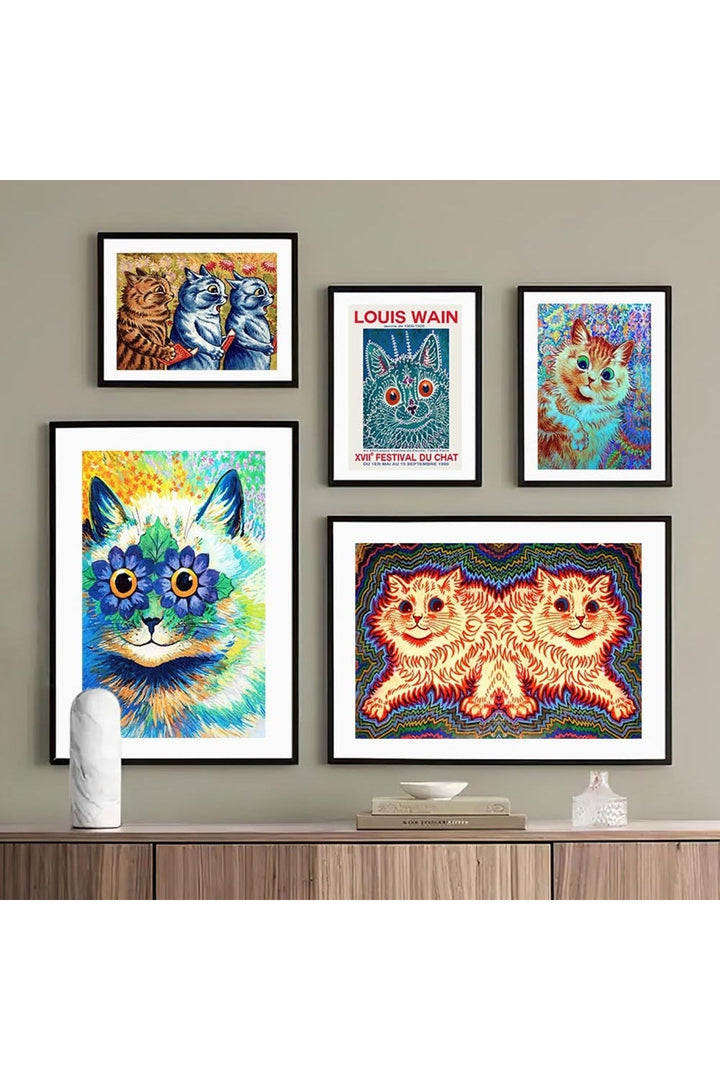 Wain Cats Psychedelic Poster | Bowlift