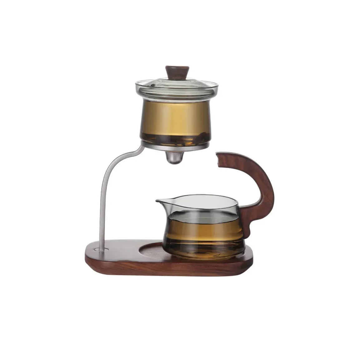 BowLift | Walnut Signature One-Key Glass Tea Set