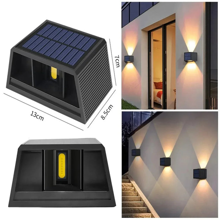 BowLift | Solar Wall Light SolaraBeam Flex | Warm White | IP65 Waterproof | Adjustable Light Angle