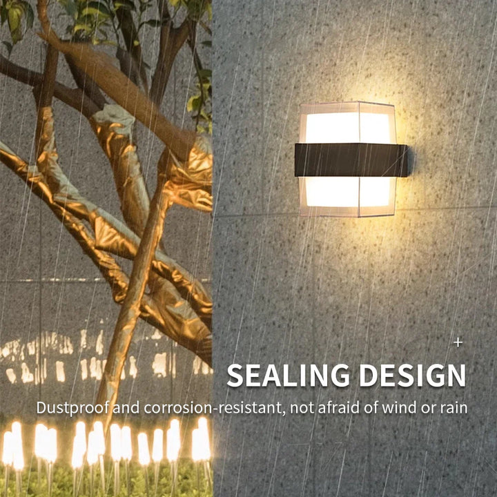 BowLift | LED Outdoor Wall Light AuroBeam | IP66 Waterproof | Motion Sensor & Twilight Sensor | 6W / 12W