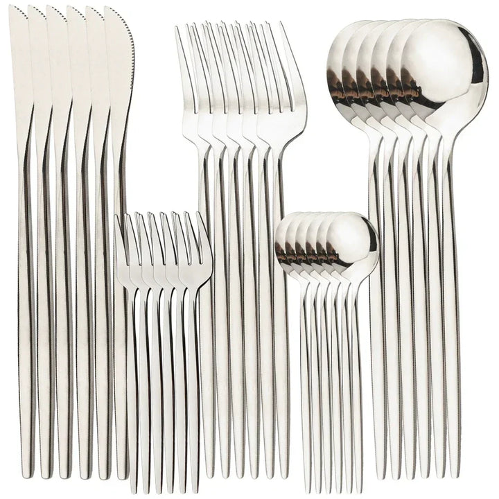 BowLift | RoyalMirror – Luxury Gold Cutlery Set
