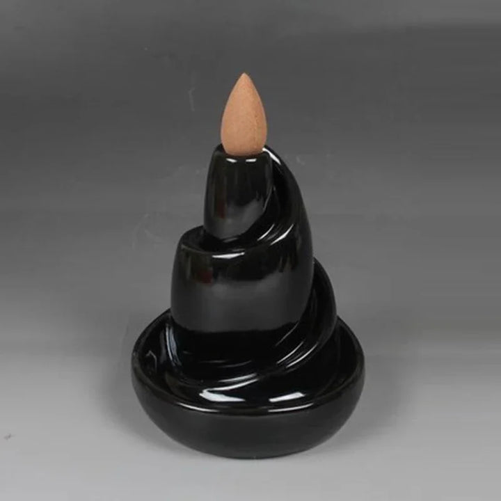 BowLift | Black River Ceramic Backflow Incense Burner