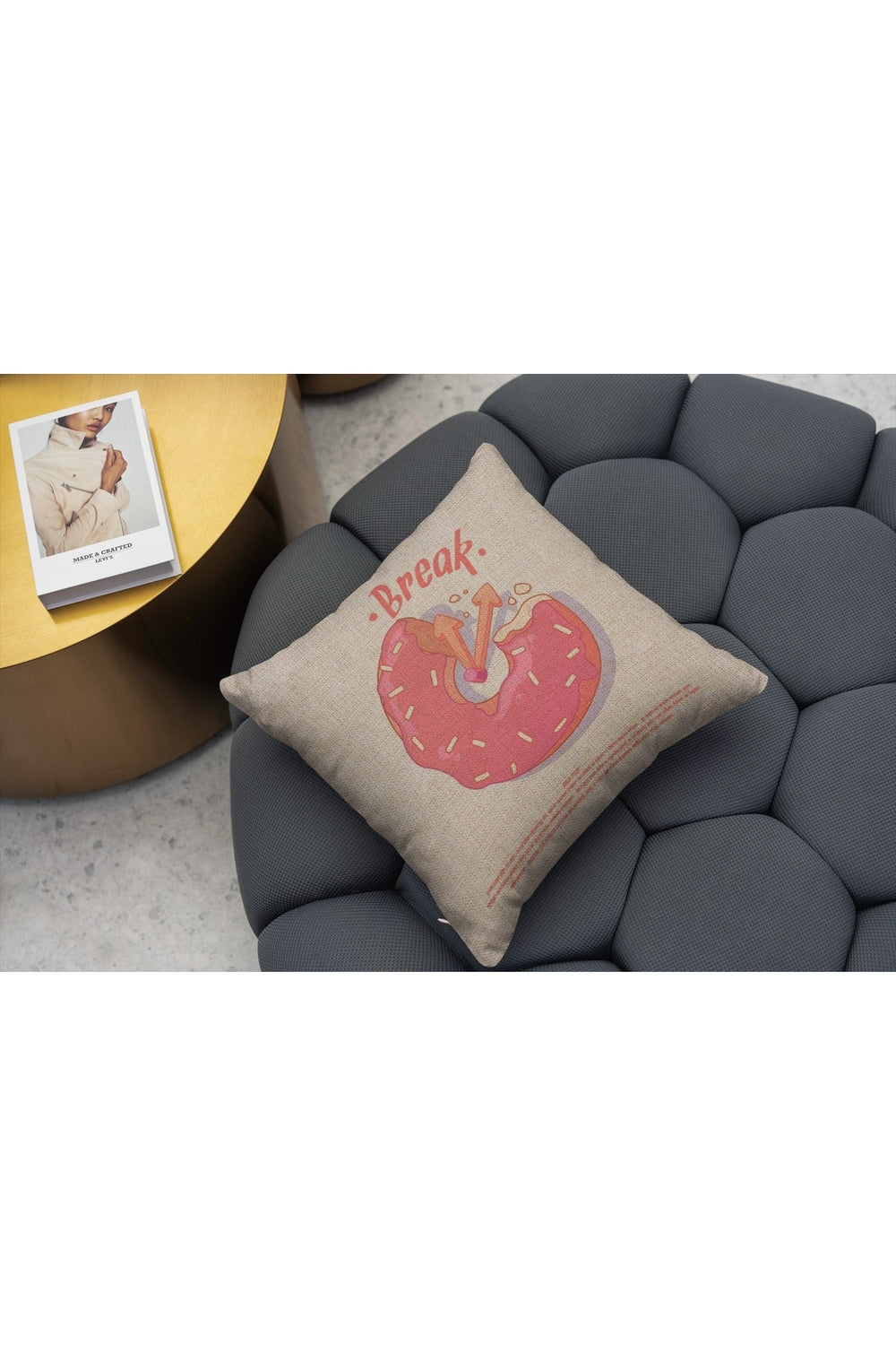 Rosa Quadrat Decorative Pillowcase | Bowlift