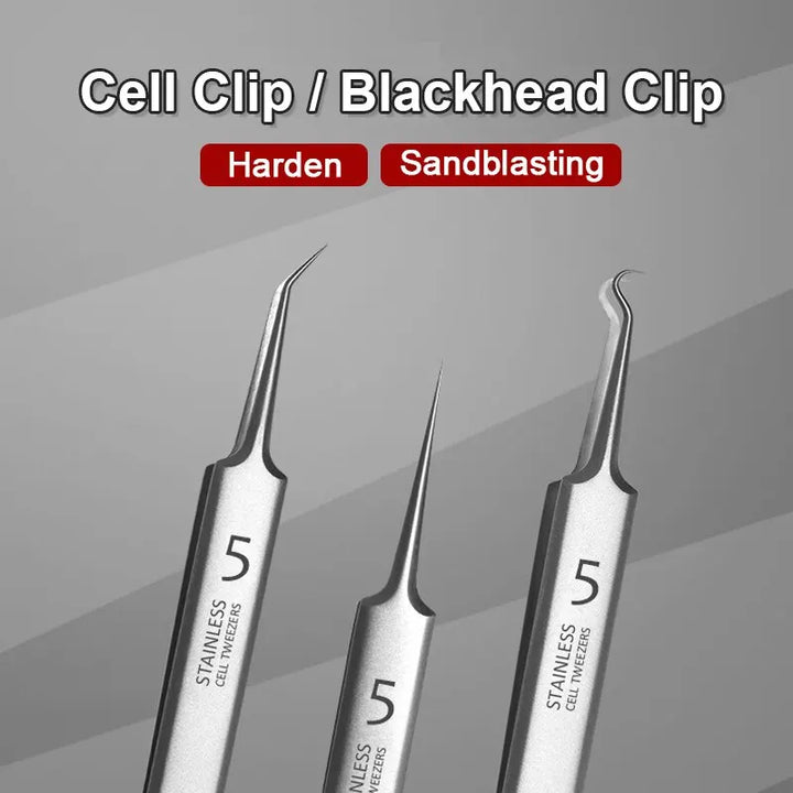 BowLift | Stainless Steel Blackhead Remover Tool - 3Pcs Set