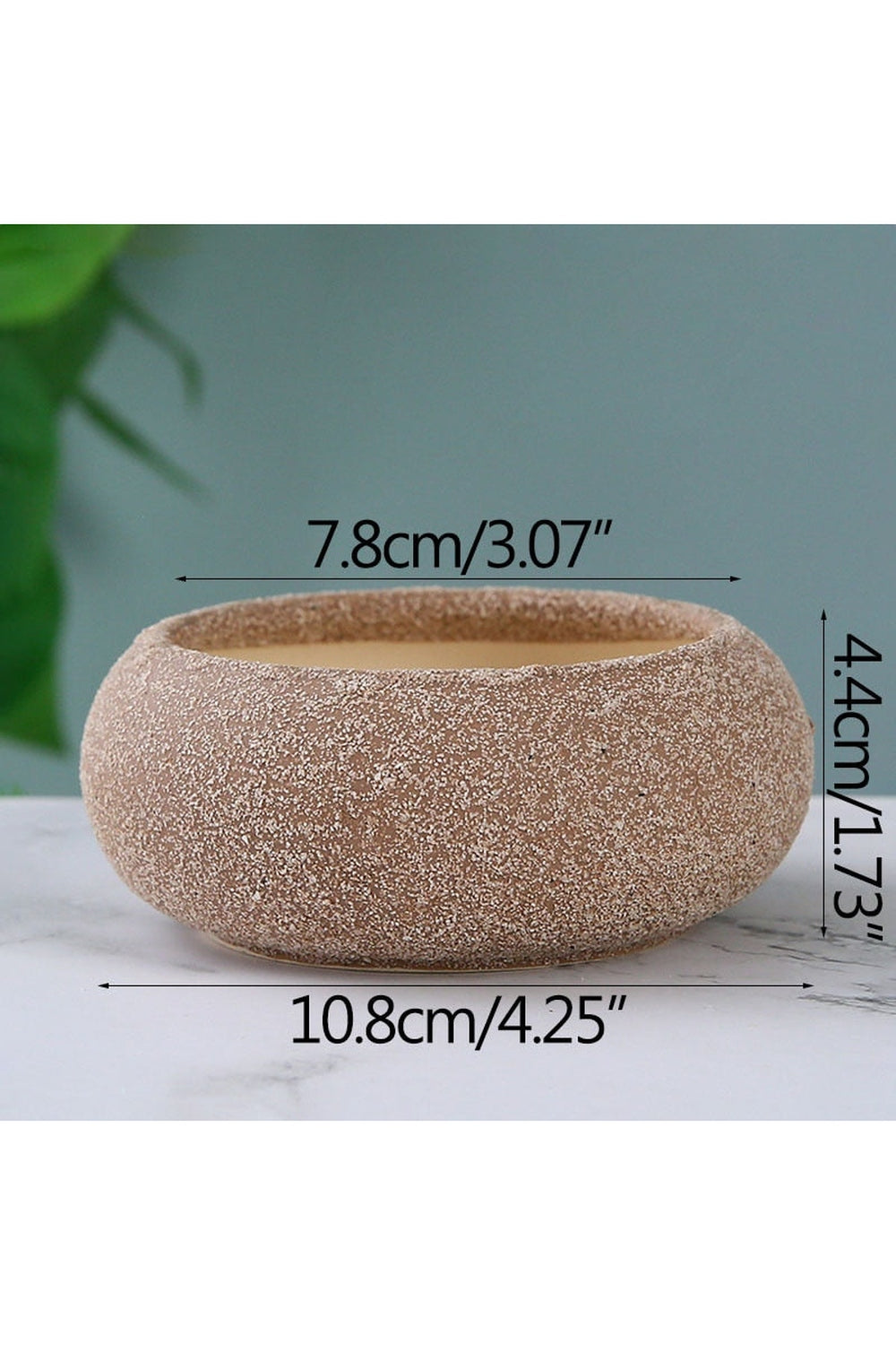 Frosted Stone Flower Pot | Bowlift