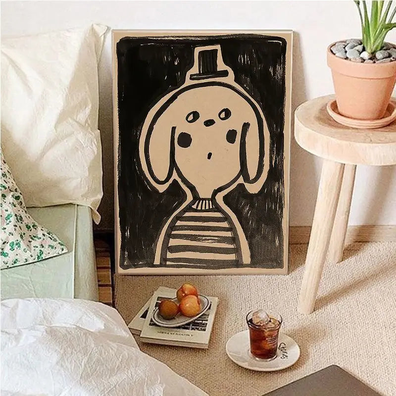 BowLift | Vintage Cartoon Canvas Art