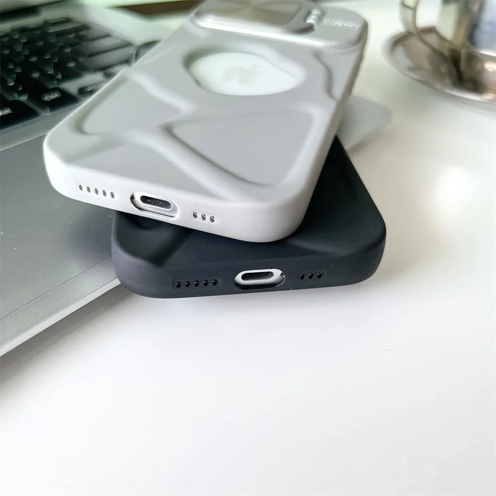 BowLift | Magsafe Silicone Lens Flip IPhone Case