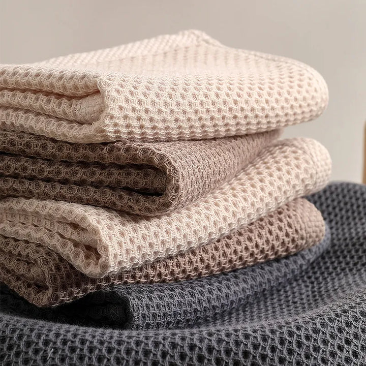 BowLift | HoneyNest 6-Pack Cotton Honeycomb Hand Towels Set