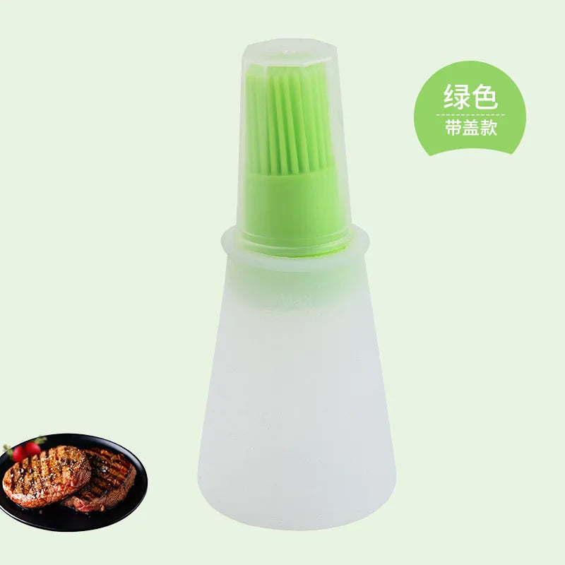 BowLift | OilMaster Silicone Oil Bottle | With Brush & Dispenser | Leak-proof & Reusable