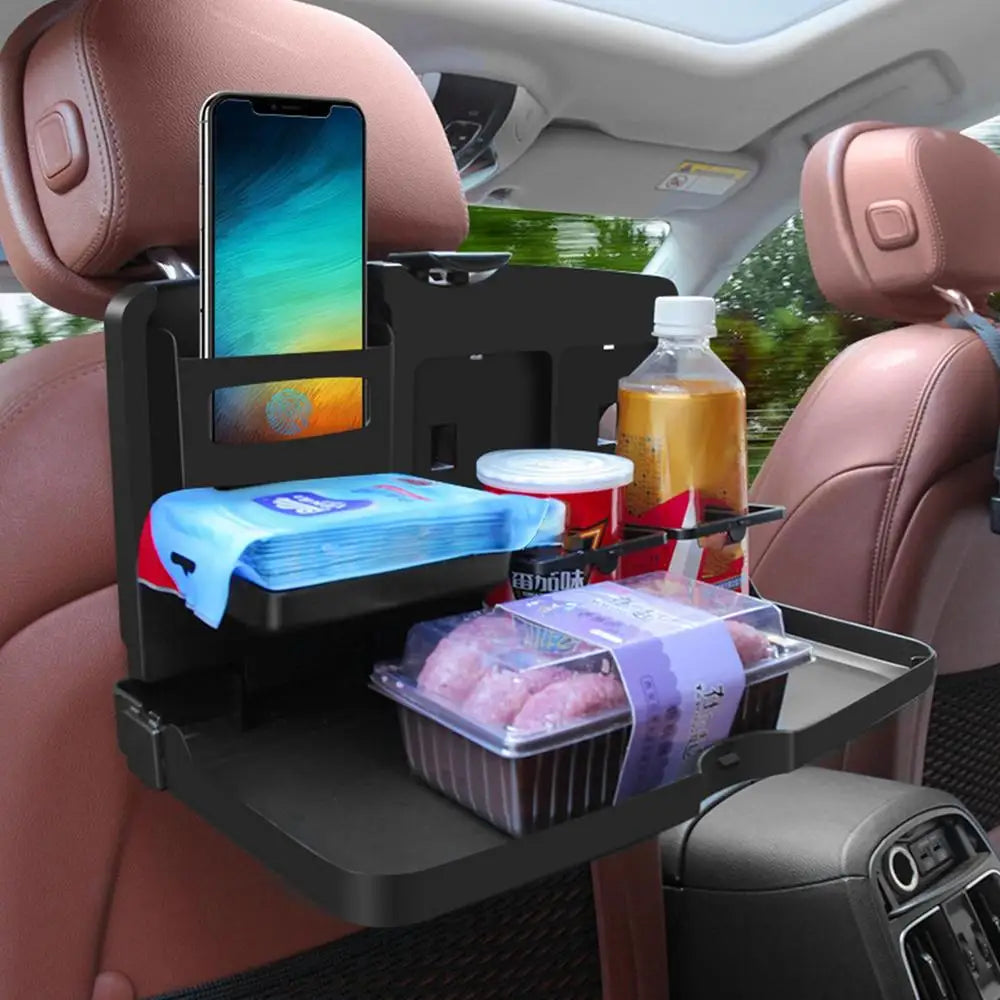 BowLift | Multipurpose Foldable Car Headrest Tray