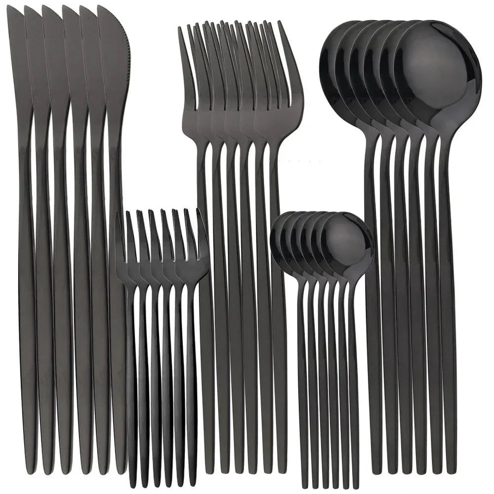 BowLift | RoyalMirror – Luxury Gold Cutlery Set