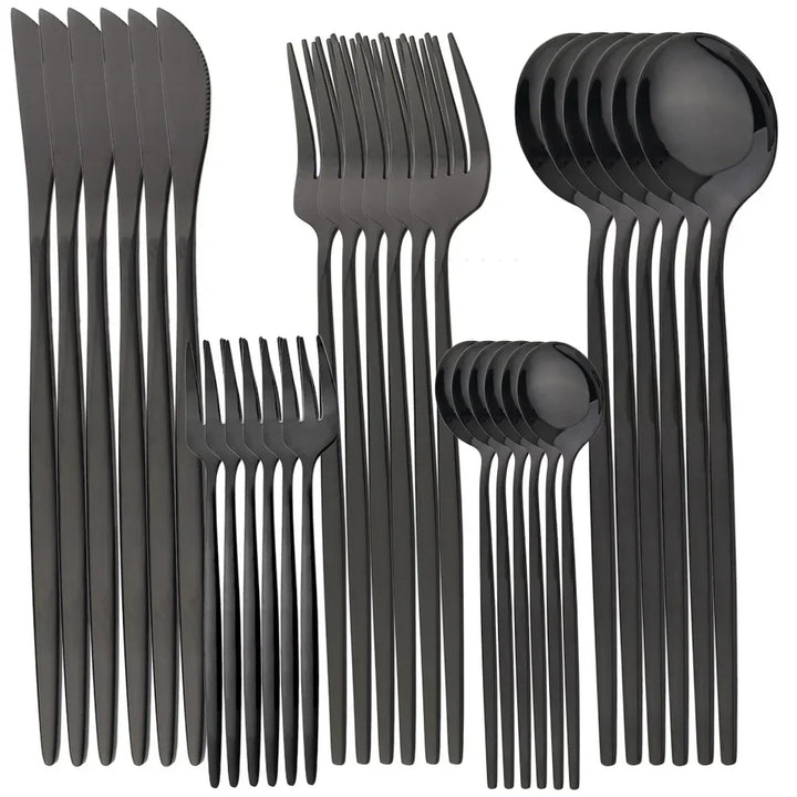 BowLift | RoyalMirror – Luxury Gold Cutlery Set