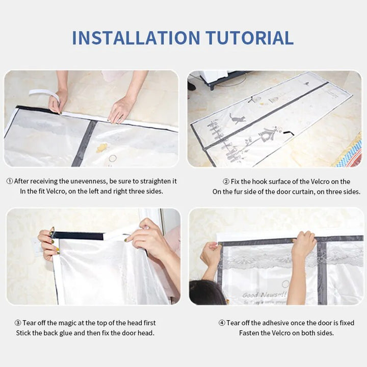 BowLift | Magnetic Cold-Proof Cotton Door Curtain