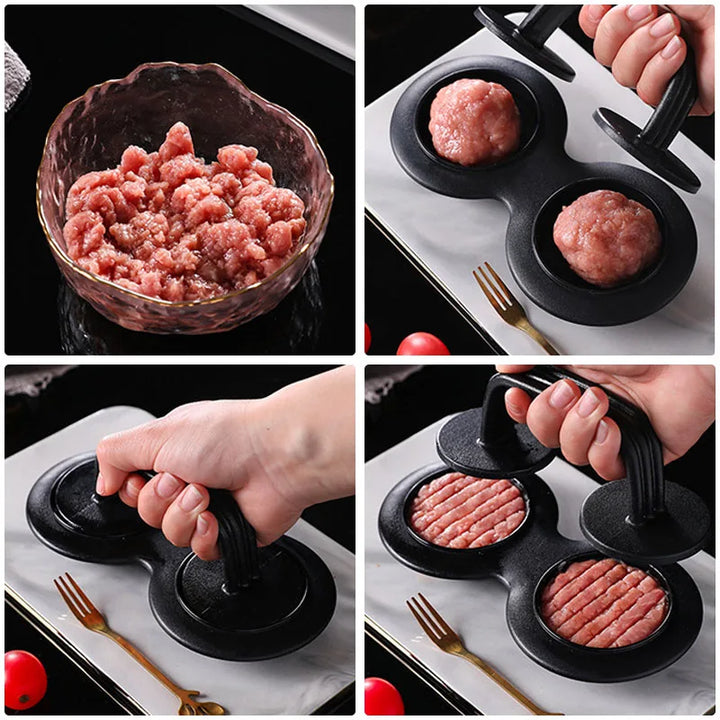 BowLift | Ultimate Double Grid Burger Rice Ball Molding Gadget
