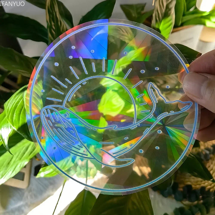 BowLift | SunGlow Window Sticker | 3D Rainbow Effect | Self-Adhesive & Reusable